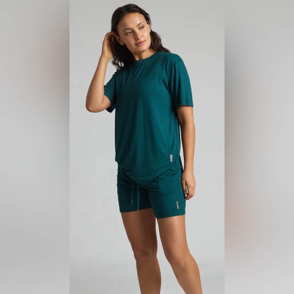 Comfrt Adult Blue Alpine Short Sleeve Crew Neck Cloud Lounge Tee New XL 2XL - Picture 3 of 4